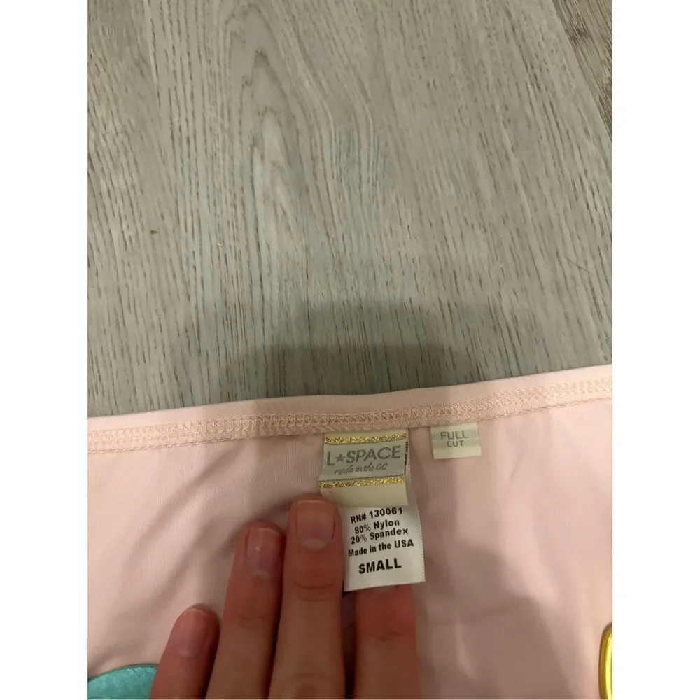 L*Space Baby Pink Bikini Bottoms Sz Small NWT
